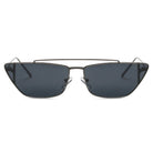 ESTEVAN | Women Metal Retro Flat Lens Rectangular Sunglasses - Life's Fun Treasures