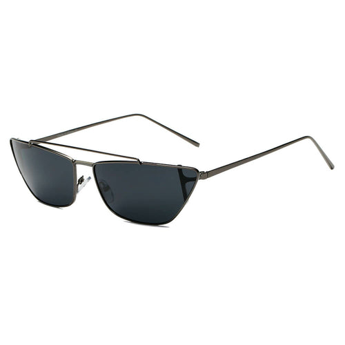 ESTEVAN | Women Metal Retro Flat Lens Rectangular Sunglasses - Life's Fun Treasures