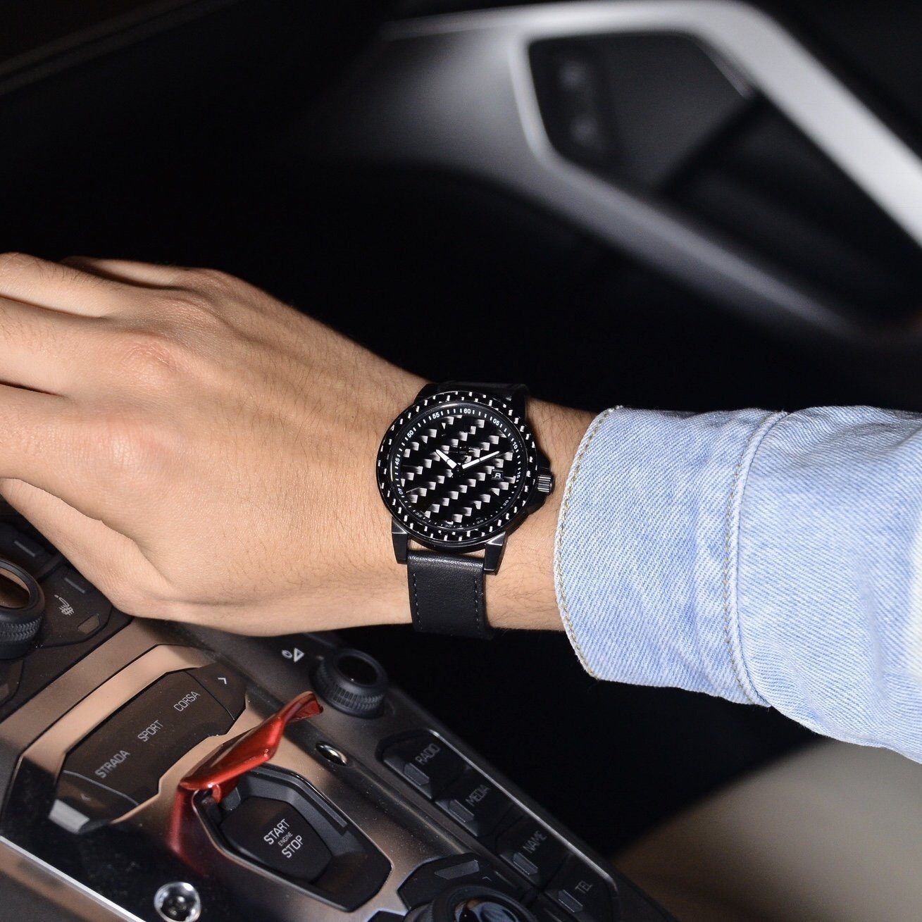 ●STEALTH● APOLLO Series Carbon Fiber Watch - Life's Fun Treasures