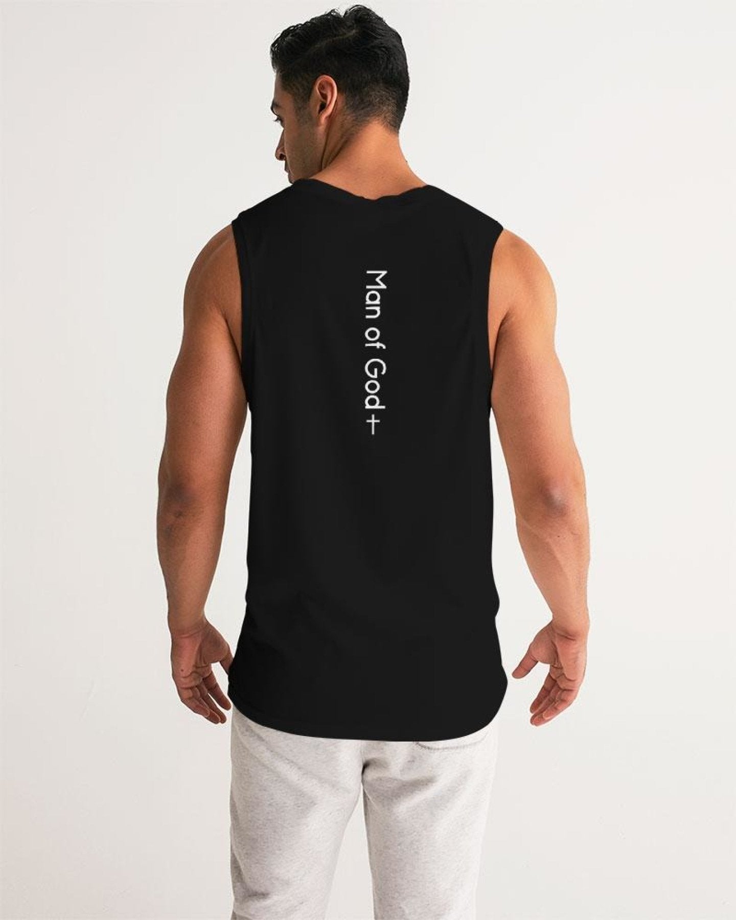Mens Tank Top - Man of God Sports Top - Life's Fun Treasures