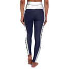 Womens High Waist Fitness Leggings - Navy Blue Salt of the Earth - Life's Fun Treasures