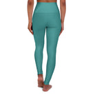 Womens High-waist Fitness Legging Yoga Pants - Teal Green - Life's Fun Treasures