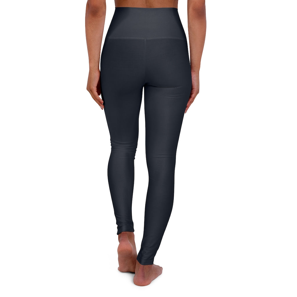 Womens High Waist Fitness Leggings / Yoga Pants - Dark Blue - Life's Fun Treasures