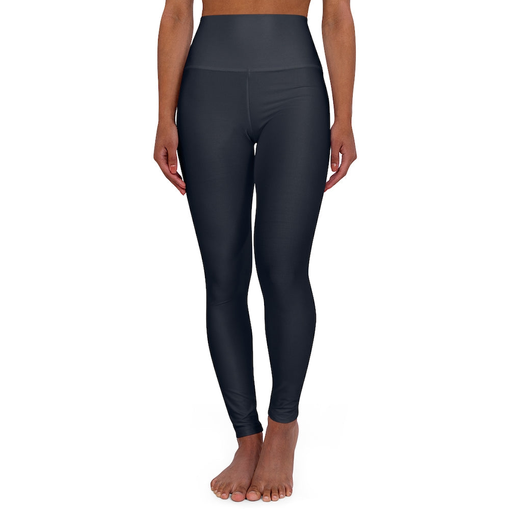 Womens High Waist Fitness Leggings / Yoga Pants - Dark Blue - Life's Fun Treasures