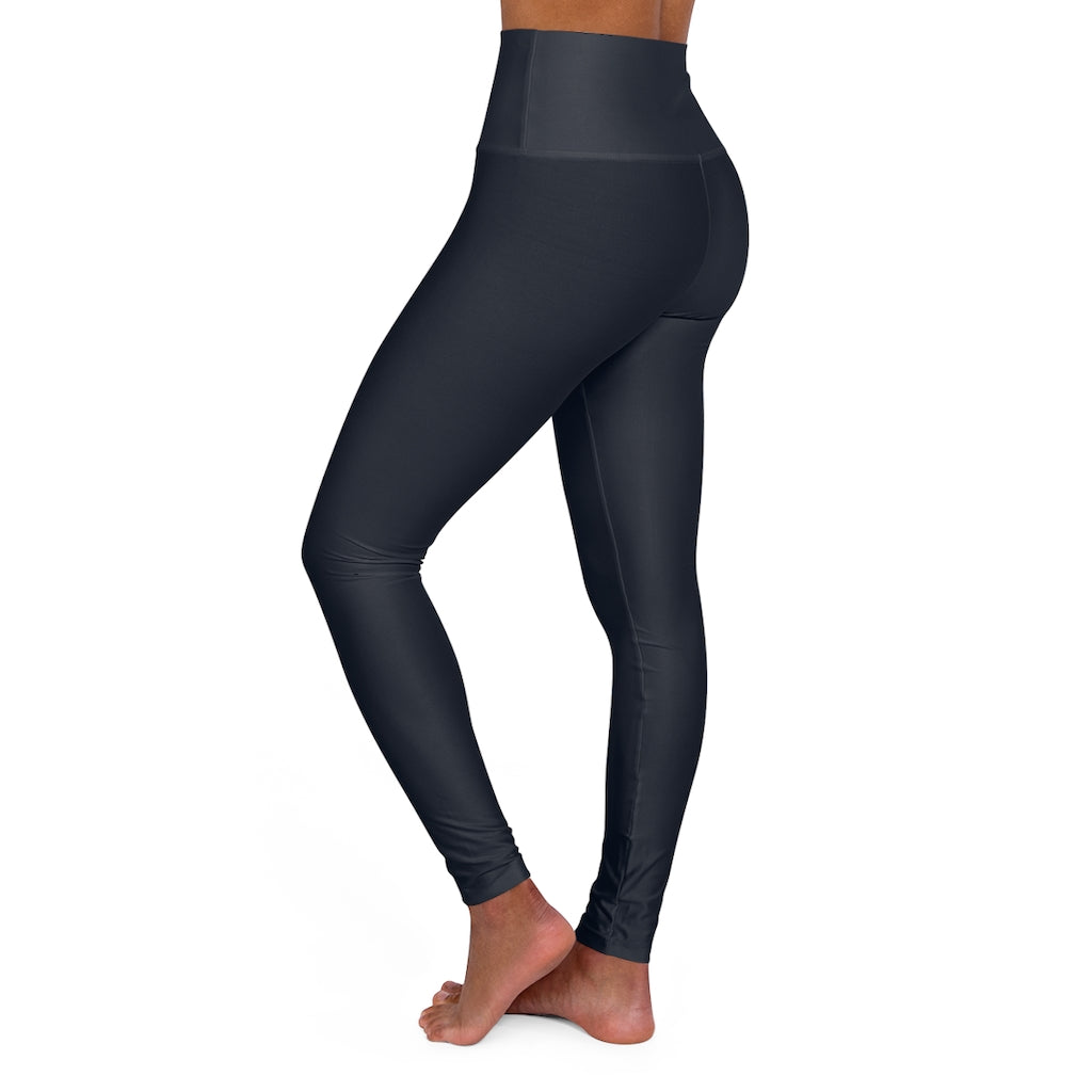Womens High Waist Fitness Leggings / Yoga Pants - Dark Blue - Life's Fun Treasures