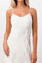 Elegant Black Lace Maxi Dress with Side Slit - Life's Fun Treasures