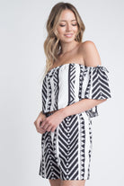 Women's Aztek Off Shoulder 2 Piece Set - Life's Fun Treasures