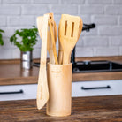Bamboo Kitchen Utensils Set 8-Pack - Wooden Cooking Utensils - Life's Fun Treasures