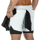 2020 Men's Running Shorts 2 In 1 Double Jogging Gyms Fitness Training - Life's Fun Treasures