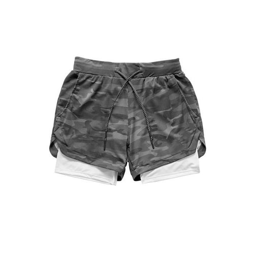 2020 Men's Running Shorts 2 In 1 Double Jogging Gyms Fitness Training - Life's Fun Treasures