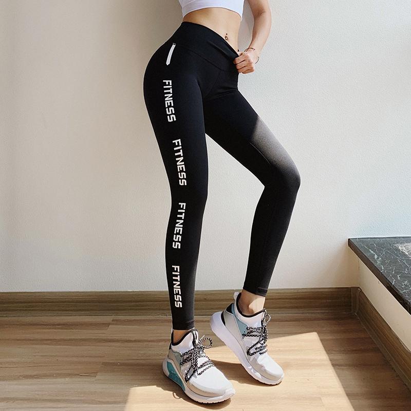 EP Pink Hip Up Fitness Pants Women 4 Way Stretchy Sport Tights legging.