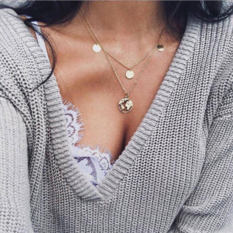 World Map Necklace - Life's Fun Treasures