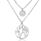 World Map Necklace - Life's Fun Treasures