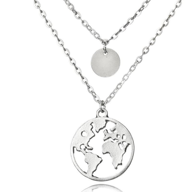 World Map Necklace - Life's Fun Treasures