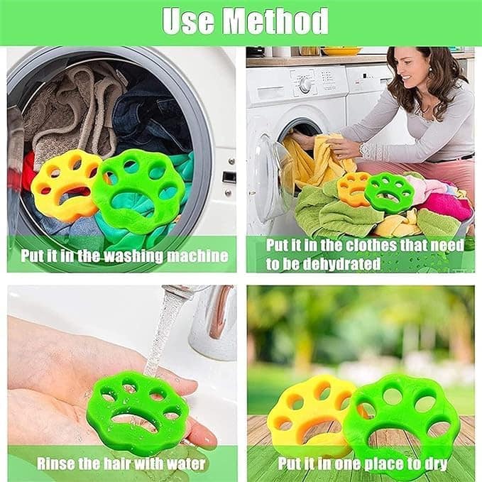 Modern Pet Hair Remover for Laundry, Comes with 4 in a Pack, Reusable - Life's Fun Treasures