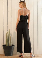 Women's Multi-color Binding Jumpsuit in Black - Life's Fun Treasures