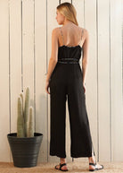Women's Multi-color Binding Jumpsuit in Black - Life's Fun Treasures