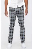 Plaid Slim Fit Trouser Pants - Life's Fun Treasures