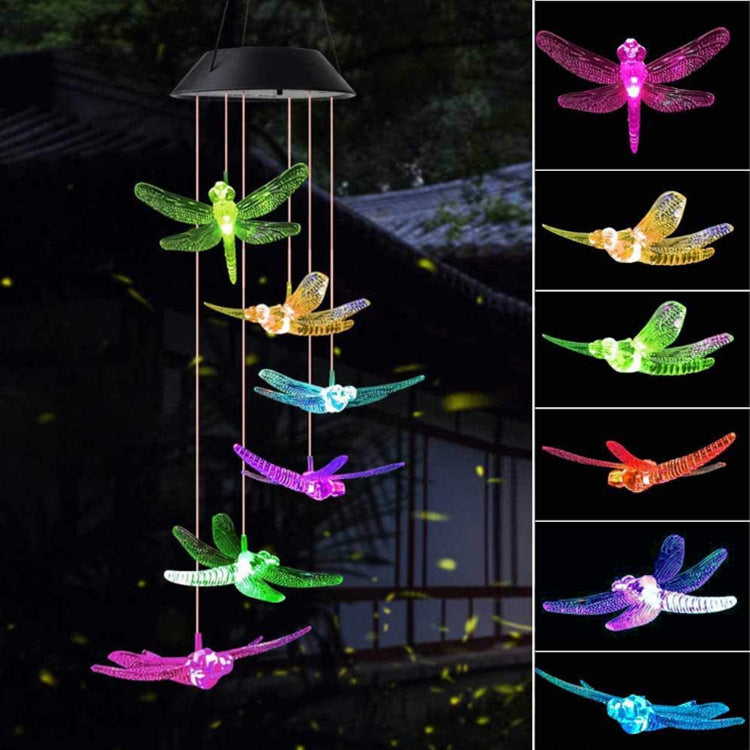Outdoor Solar Wind Chime Lamp Hummingbird Butterfly Ball - Life's Fun Treasures