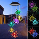 Outdoor Solar Wind Chime Lamp Hummingbird Butterfly Ball - Life's Fun Treasures