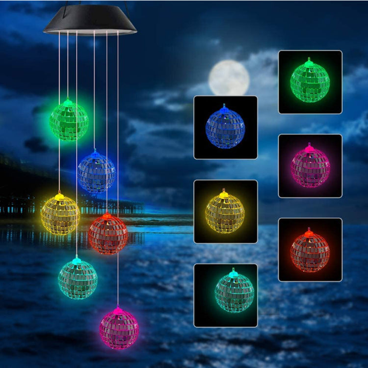 Outdoor Solar Wind Chime Lamp Hummingbird Butterfly Ball - Life's Fun Treasures