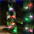 Outdoor Solar Wind Chime Lamp Hummingbird Butterfly Ball - Life's Fun Treasures