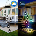 Outdoor Solar Wind Chime Lamp Hummingbird Butterfly Ball - Life's Fun Treasures