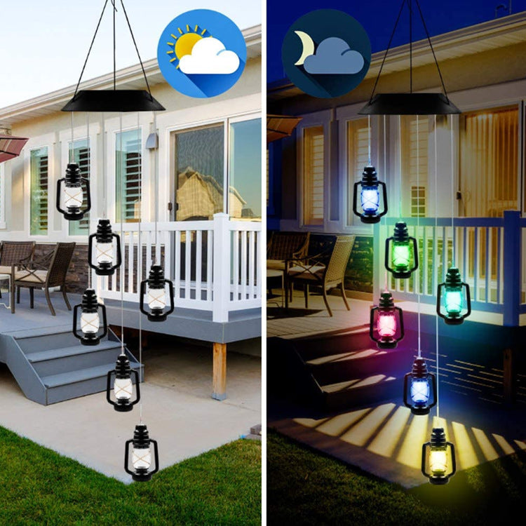 Outdoor Solar Wind Chime Lamp Hummingbird Butterfly Ball - Life's Fun Treasures