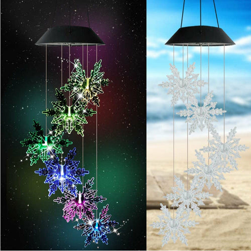 Outdoor Solar Wind Chime Lamp Hummingbird Butterfly Ball - Life's Fun Treasures