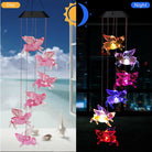Outdoor Solar Wind Chime Lamp Hummingbird Butterfly Ball - Life's Fun Treasures