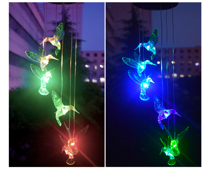 Color Changing Solar Power Wind Chime Crystal Ball - Life's Fun Treasures