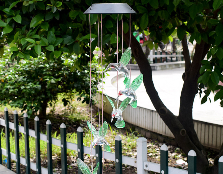 Color Changing Solar Power Wind Chime Crystal Ball - Life's Fun Treasures