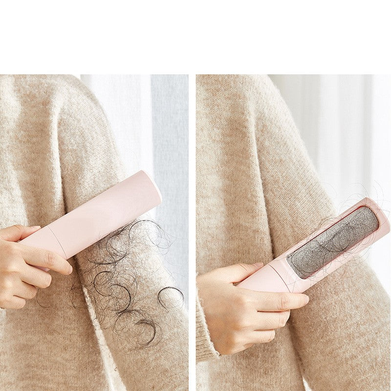 2-1 Reusable Pet Hair Remover Brush Lint Roller Portable - Life's Fun Treasures