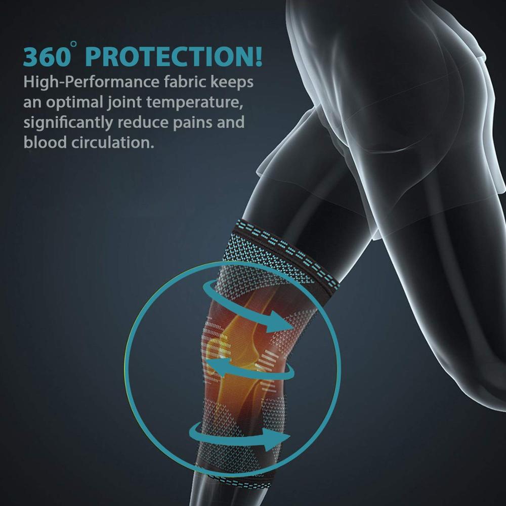 1PCS SKDK Elastic Knee Pad Sports Fitness Kneepad Gym Gear Patella Run - Life's Fun Treasures