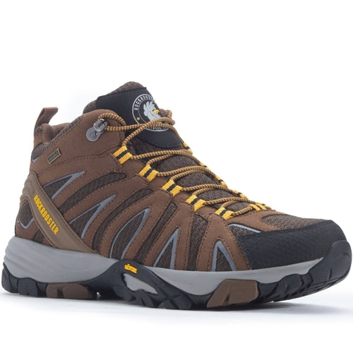 ROCKROOSTER Bedrock Brown 6 Inch Waterproof Hiking Boots with VIBRAM® - Life's Fun Treasures