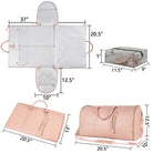 Large Capacity Travel Duffle Bag Women's Handbag Folding Suit Bag Waterproof Clothes Totes - Life's Fun Treasures
