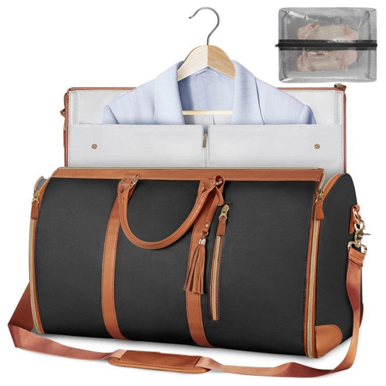 Large Capacity Travel Duffle Bag Women's Handbag Folding Suit Bag Waterproof Clothes Totes - Life's Fun Treasures