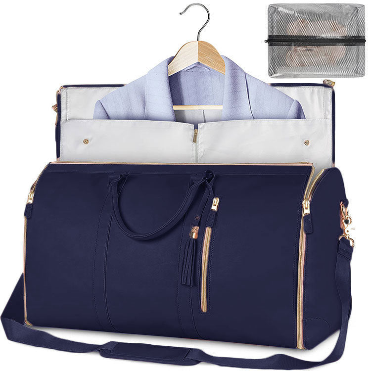 Large Capacity Travel Duffle Bag Women's Handbag Folding Suit Bag Waterproof Clothes Totes - Life's Fun Treasures