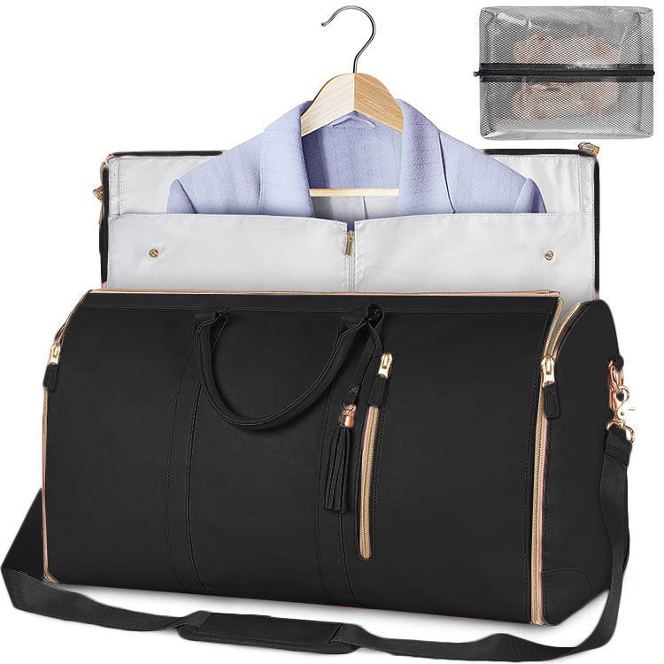 Large Capacity Travel Duffle Bag Women's Handbag Folding Suit Bag Waterproof Clothes Totes - Life's Fun Treasures