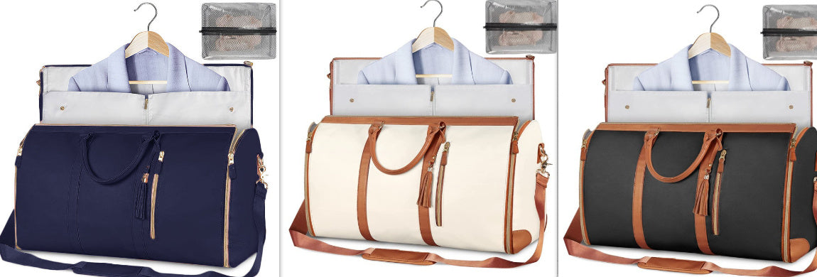 Large Capacity Travel Duffle Bag Women's Handbag Folding Suit Bag Waterproof Clothes Totes - Life's Fun Treasures