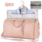 Large Capacity Travel Duffle Bag Women's Handbag Folding Suit Bag Waterproof Clothes Totes - Life's Fun Treasures