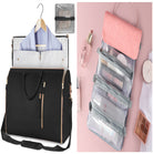 Large Capacity Travel Duffle Bag Women's Handbag Folding Suit Bag Waterproof Clothes Totes - Life's Fun Treasures