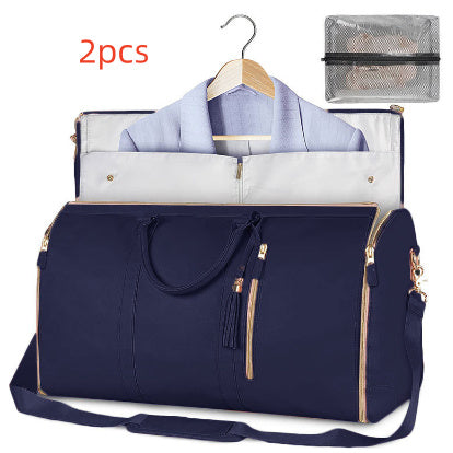 Large Capacity Travel Duffle Bag Women's Handbag Folding Suit Bag Waterproof Clothes Totes - Life's Fun Treasures