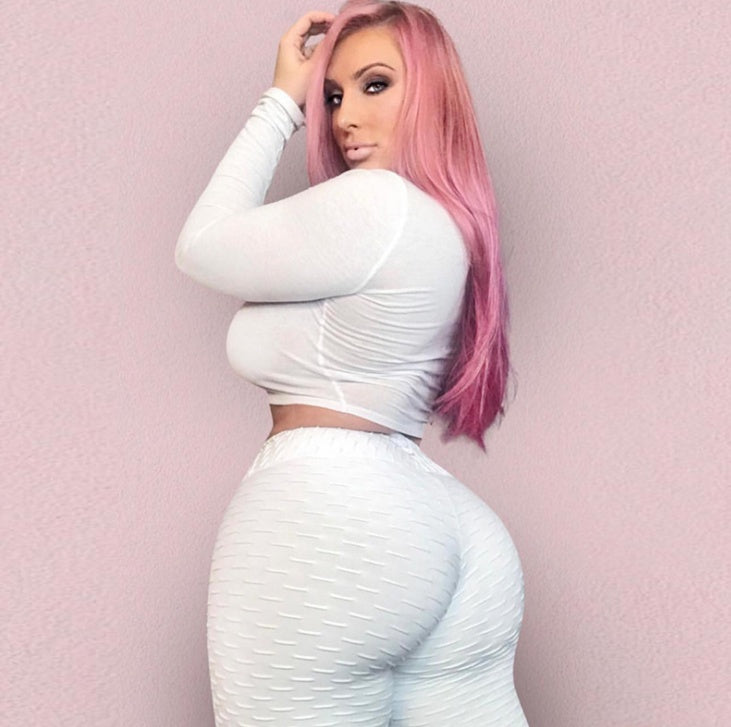 Booty Lifting Anti Cellulite Scrunch Leggings Without Pocket - Life's Fun Treasures
