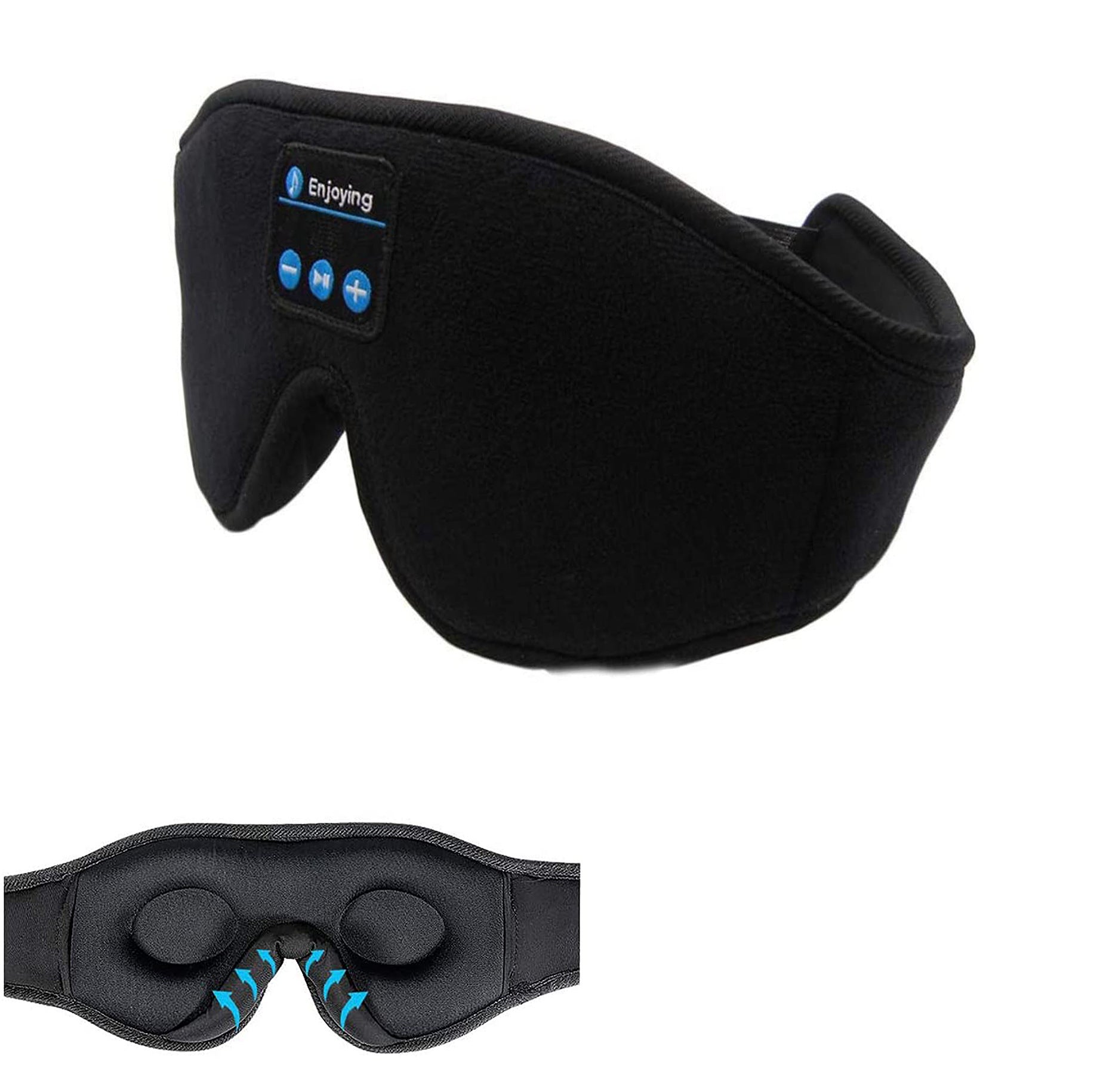 Wireless Call Stereo Music Blackout Sleep Eye Mask - Life's Fun Treasures