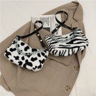 Leopard Pattern Plush Bag Personality Diagonal Women Bag Chain Bag Bag Shoulder - Life's Fun Treasures