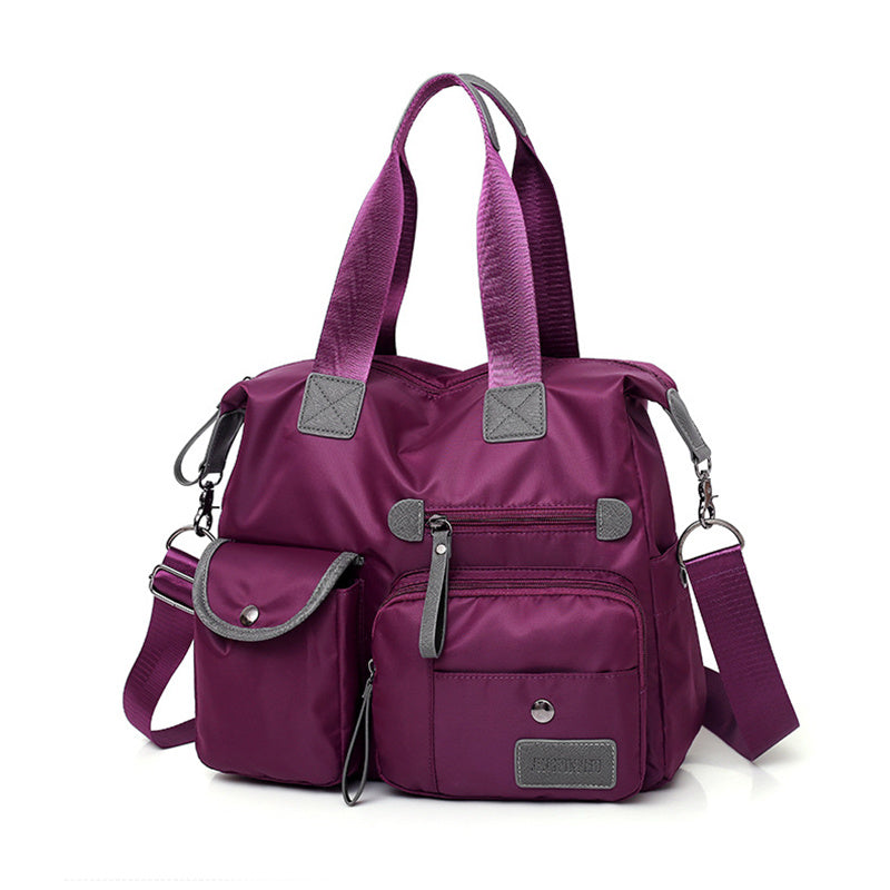 Large Capacity Multi-pocket Shoulder Bag For Women Nylon Waterproof Handbags Female Casual Commuting Messenger Crossbody Bags - Life's Fun Treasures