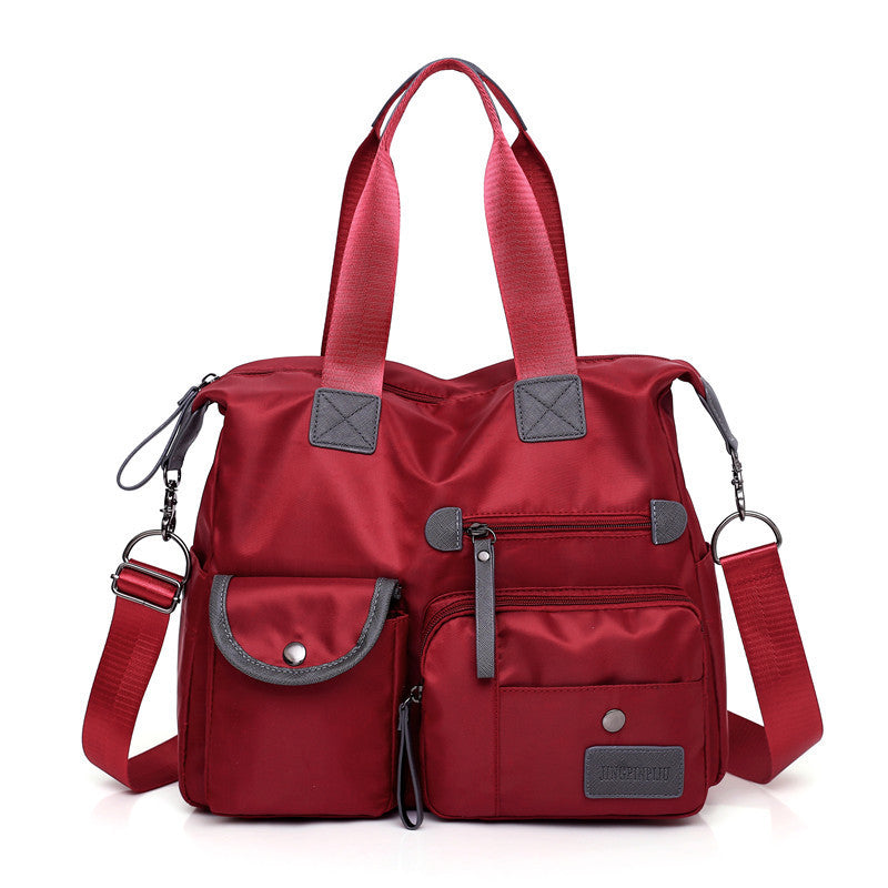 Large Capacity Multi-pocket Shoulder Bag For Women Nylon Waterproof Handbags Female Casual Commuting Messenger Crossbody Bags - Life's Fun Treasures