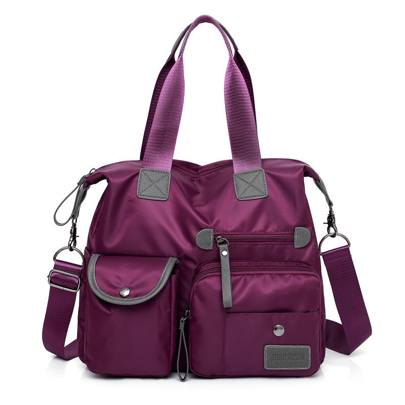 Large Capacity Multi-pocket Shoulder Bag For Women Nylon Waterproof Handbags Female Casual Commuting Messenger Crossbody Bags - Life's Fun Treasures