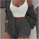 3 Pieces Of Fashionable Ladies Plush Home Clothes - Life's Fun Treasures